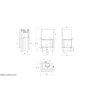 Chimenea KRATKI MBZ izquierda 13 kW Ø 200 puerta elevable vidrio doblado