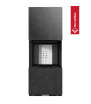 Chimenea modular KRATKI NBC 500/500 Bajo 8 kW Ø 200 puerta elevable Sinter de cuarzo FOKOS GRAFITE