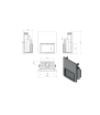 Chimenea de leña de hierro fundido KRATKI OLIWIA 16 kW Ø 200 puerta elevable