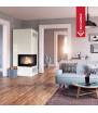 Chimenea de leña de acero KRATKI VNL 700/480 12 kW Ø 200 puerta elevable