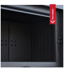 Chimenea KRATKI MBM izquierda 10 kW Ø 200 puerta elevable vidrio doblado