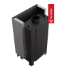 Chimenea de agua de leña KRATKI MBM 12 kW Ø 180 puerta elevable