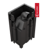 Chimenea de leña de acero KRATKI MBZ izquierda 13 kW Ø 200 puerta elevable