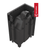 Chimenea de leña de acero KRATKI MBO izquierda 15 kW Ø 200 puerta elevable