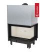 Τζάκι ξύλου KRATKI MBO από χάλυβα, δεξιά πλευρά, 15 kW, Ø 200, ανασηκούμενη πόρτα