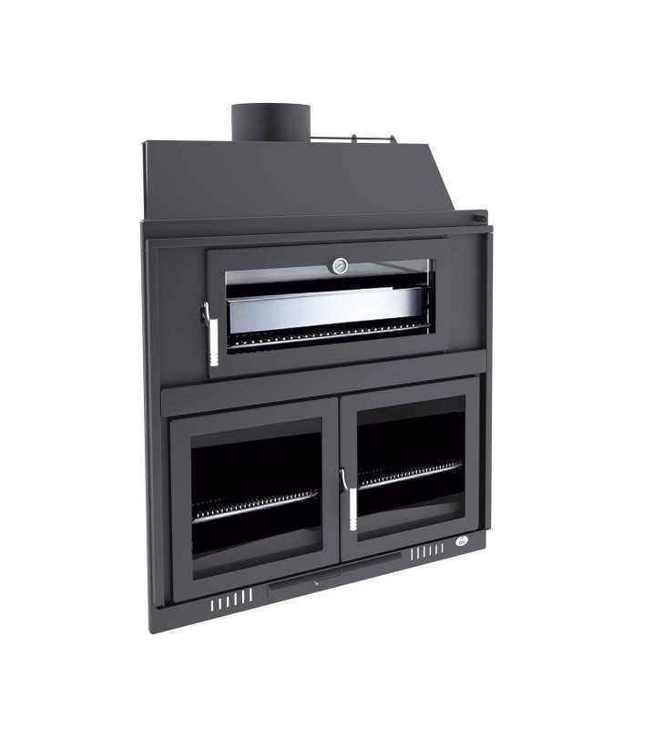 Barbacoa con Horno Inox y Puerta de Acero BH-100-HP FM