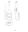 C-200 RK Chimenea Metálica Rincón FM