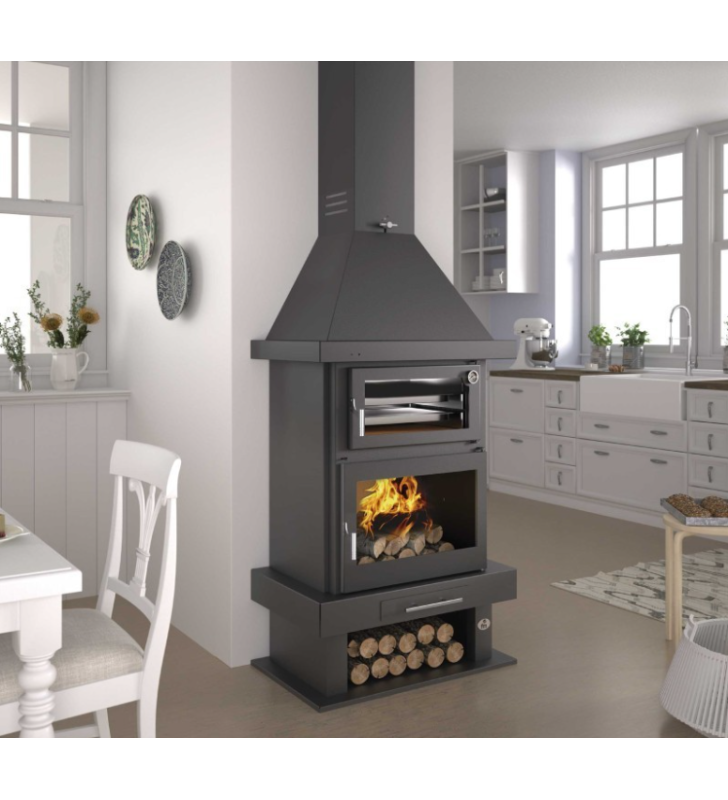 C-300 H Chimenea Metálica con horno FM