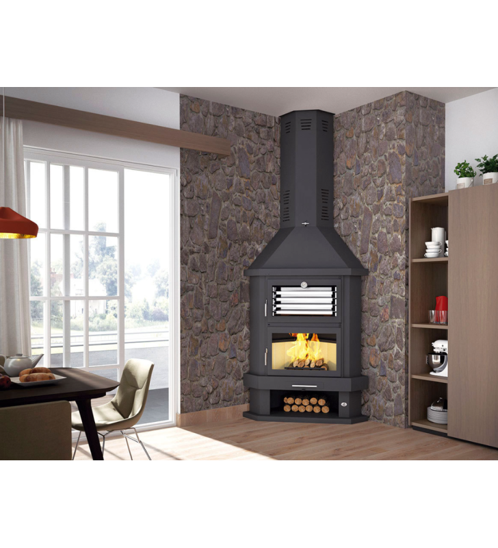 C-200 RH Chimenea Metálica Rincón FM