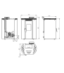 BP-100 C Estufa de Pellets FM
