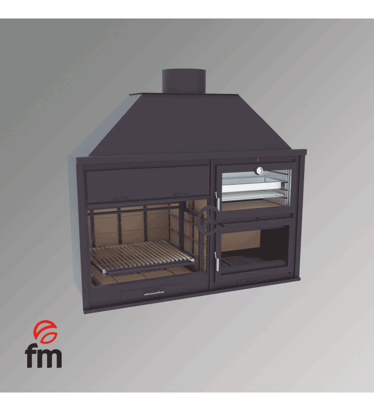 Fusion 200 E Barbacoa de Carbón FM