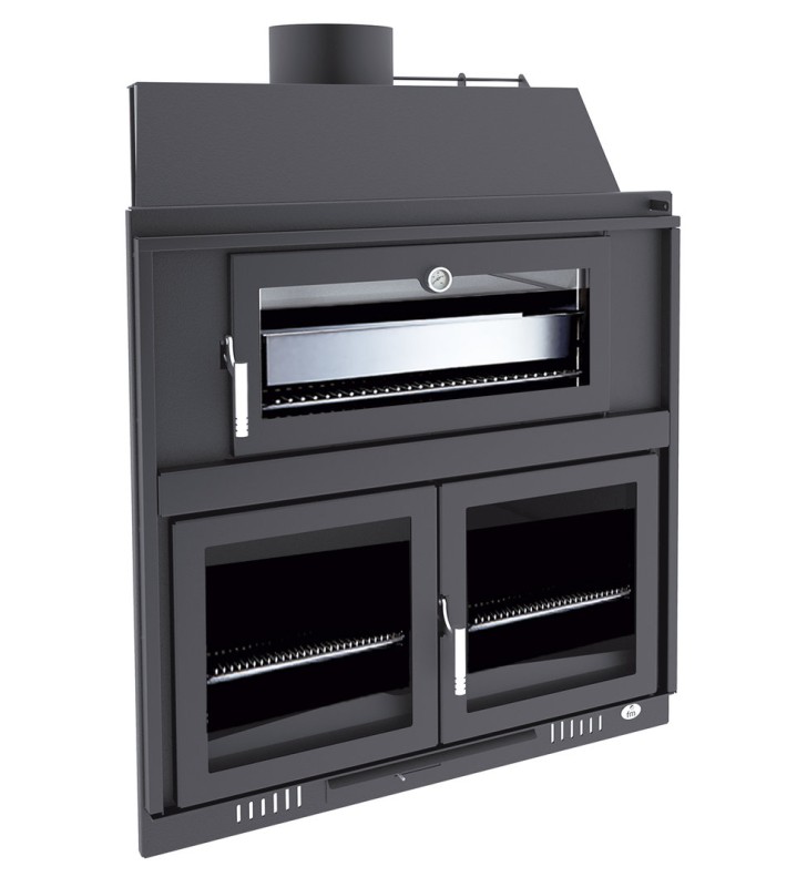 BH-100 HP Barbacoa de Leña Insertable FM