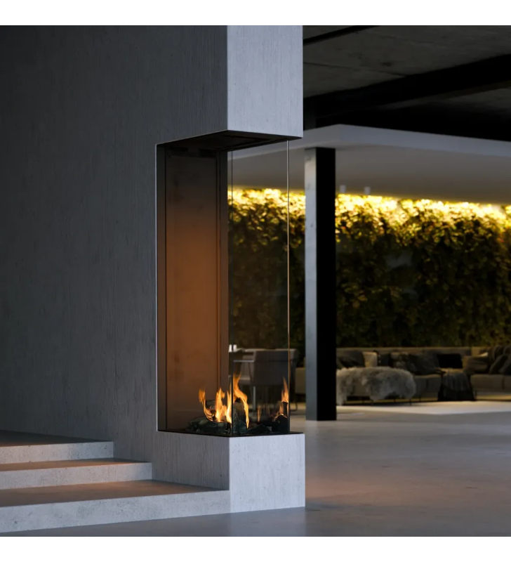 SKY L R Gas Fireplace Element4