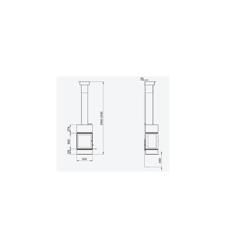 CL Design Cube Dimensional Drawing