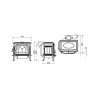F500 ECO SE Enameled Ivory wood stove Jotul
