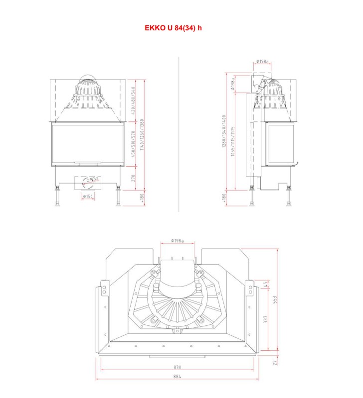 Plano de medidas Schmid Ekko-U 8434