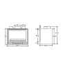 700 Gran Visión wood-burning insert Salgueda