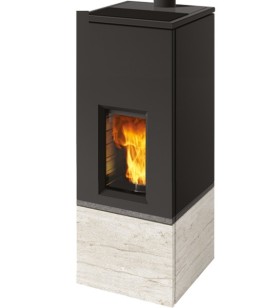 Rise X 7 estufa de pellet Edilkamin limestone/lavica