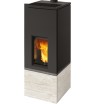 Rise X 7 estufa de pellet Edilkamin limestone/lavica
