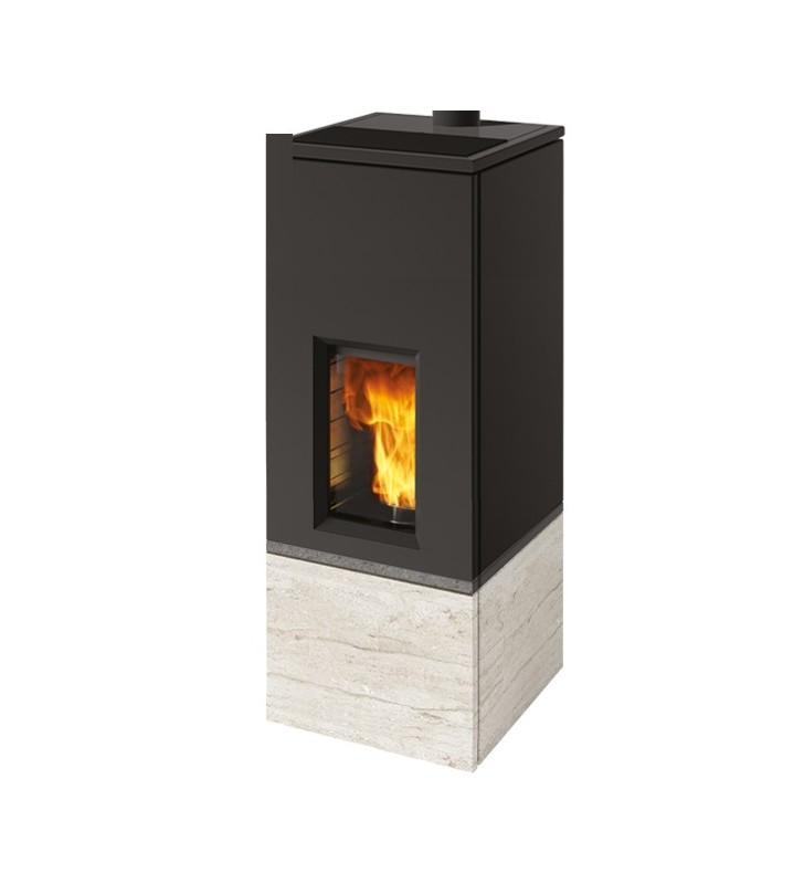 Rise X 9+ estufa de pellet Edilkamin limestone/lavica