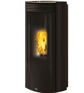 Libra 11+ Int estufa de pellet Edilkamin acero negro