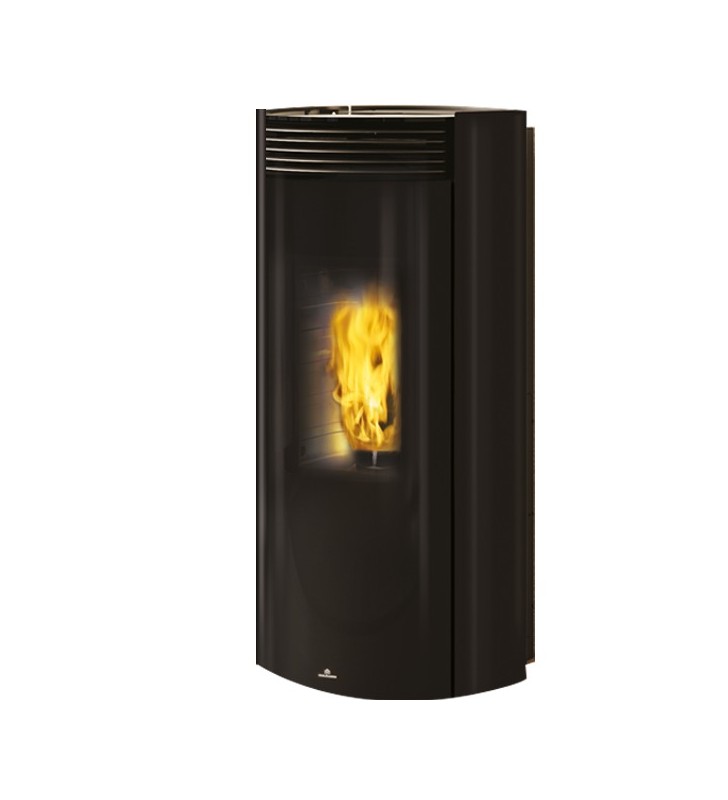 Libra 11+ Int estufa de pellet Edilkamin acero negro