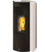 Libra 13++ Int estufa de pellet Edilkamin acero blanco