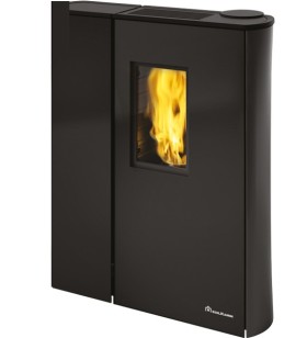 Cherie Slim 9+ estufa de pellet Edilkamin cristal negro