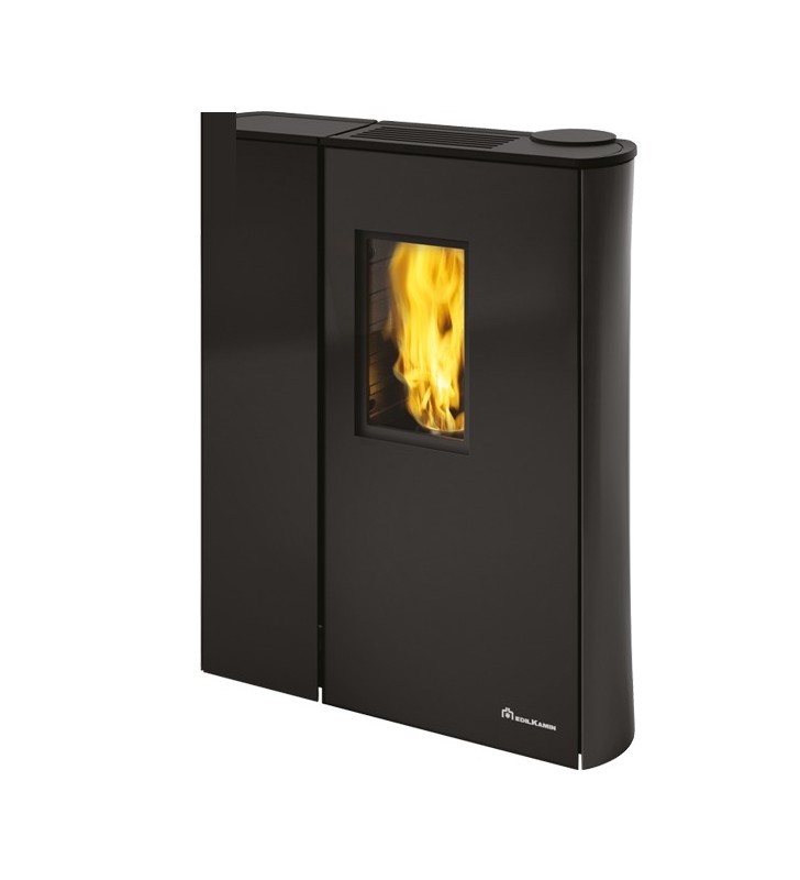 Cherie Slim 9+ estufa de pellet Edilkamin cristal negro