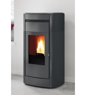 Vyda H 19 Evo termoestufa de pellet Edilkamin cerámica gris oscuro