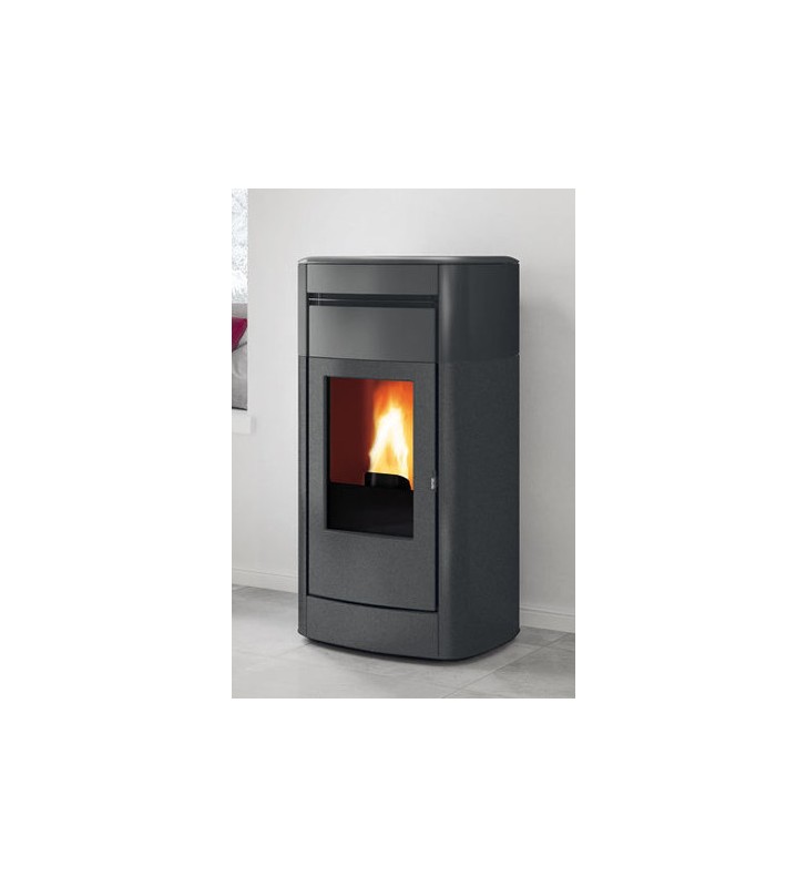 Vyda H 19 Evo termoestufa de pellet Edilkamin cerámica gris oscuro
