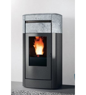Vyda H 23 Evo termoestufa de pellet Edilkamin piedra natural