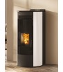 Ionya H 19 termoestufa de pellet Edilkamin acero blanco