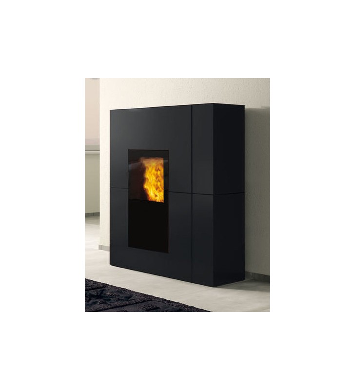 Blade H 23 Evo termoestufa de pellet Edilkamin acero negro