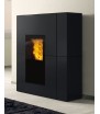 Blade H 23 Evo termoestufa de pellet Edilkamin acero negro