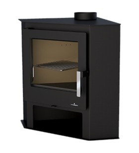 Lerma Bronpi corner wood stove