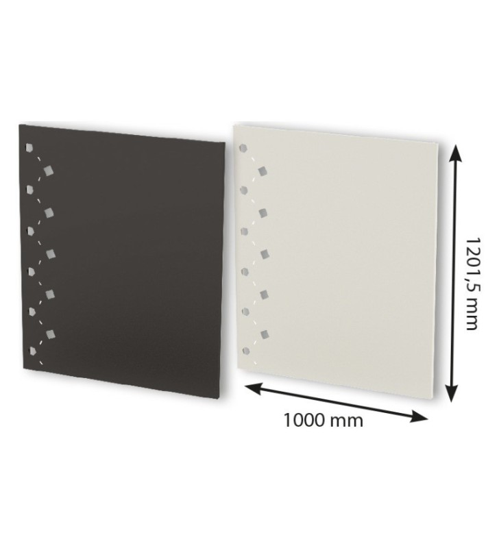 Pannello decorativo liscio 1000x1200 mm bianco Bronpi