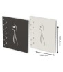 Decoratief paneel met zeefdruk, 1000x1200 mm, zwart, Bronpi