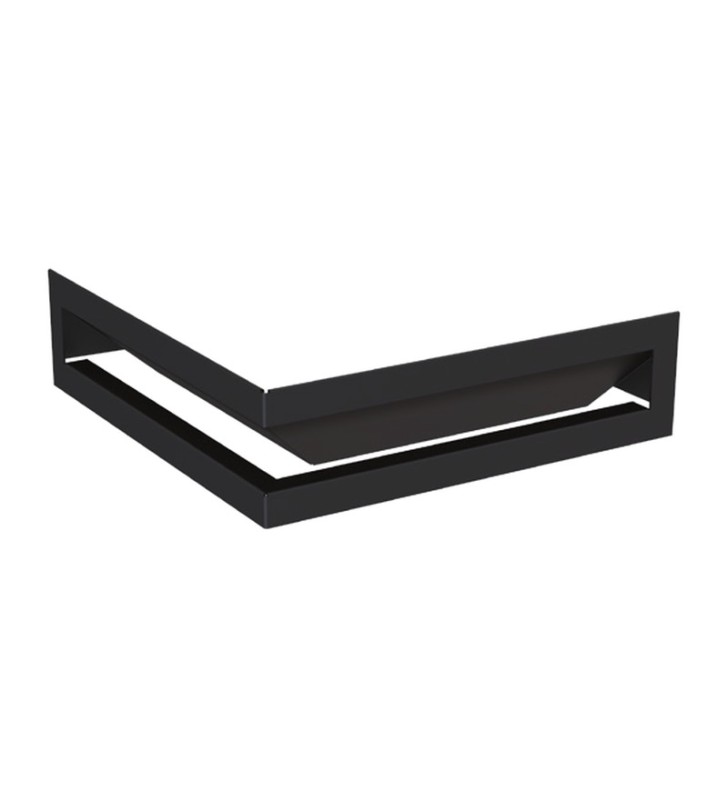 Griglia angolare semplice 50x50x8 nera Bronpi