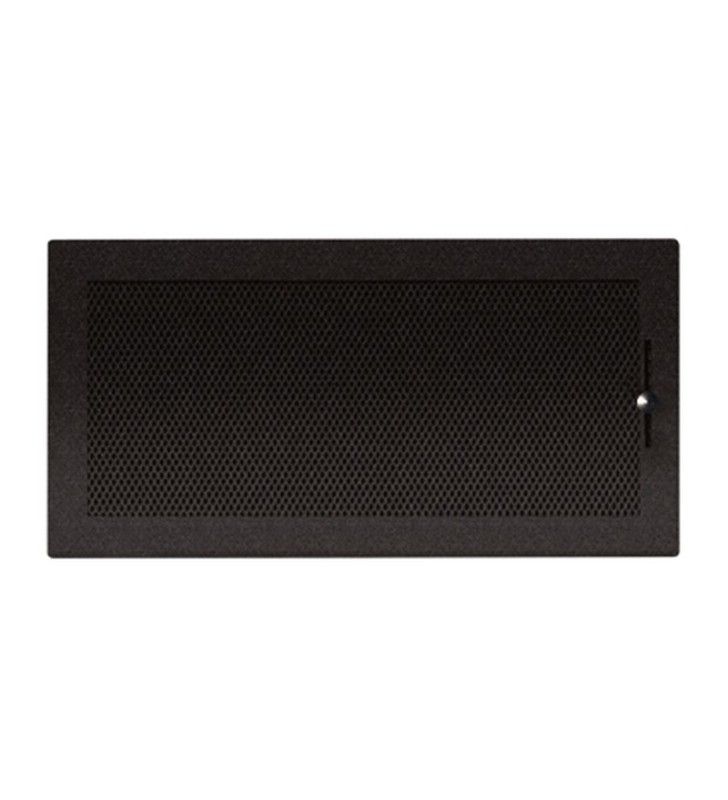 Einfaches M-D Lüftungsgitter 15x30 schwarz Bronpi