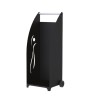 Log holder with wheels silhouette black Bronpi