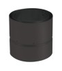 Male/female flue pipe inverter stainless steel 304 Ø200 mm black Bronpi
