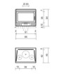 Plano de medidas Edilkamin FIREBOX Riga 54