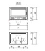 Plan de mesure Edilkamin FIREBOX Riga 49