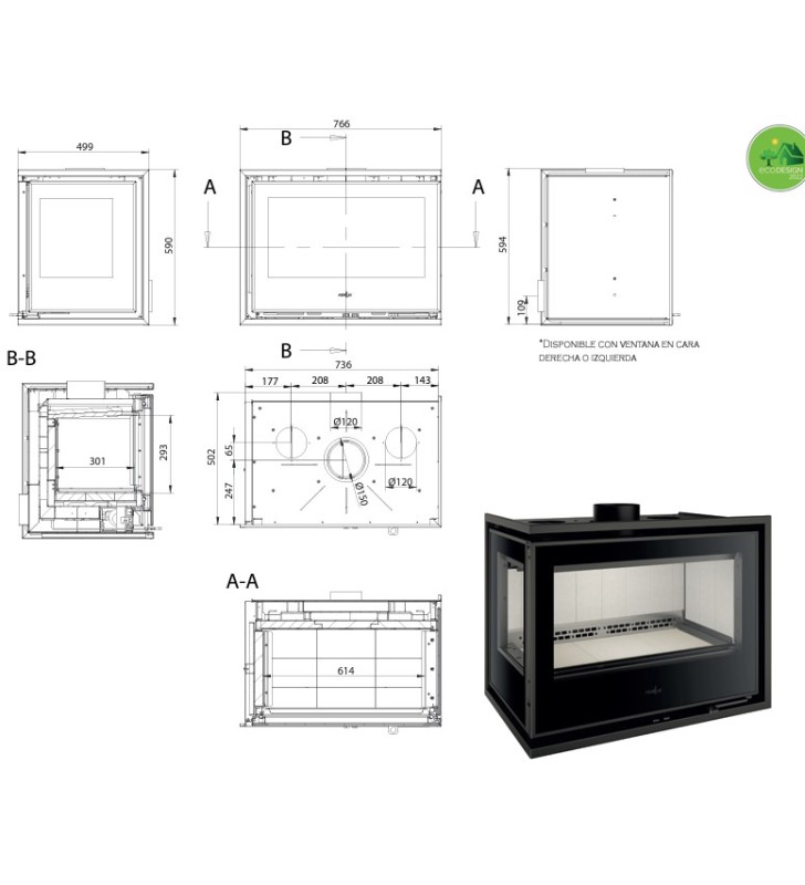 Plan de mesure Ferlux Panoramic 70 2 C