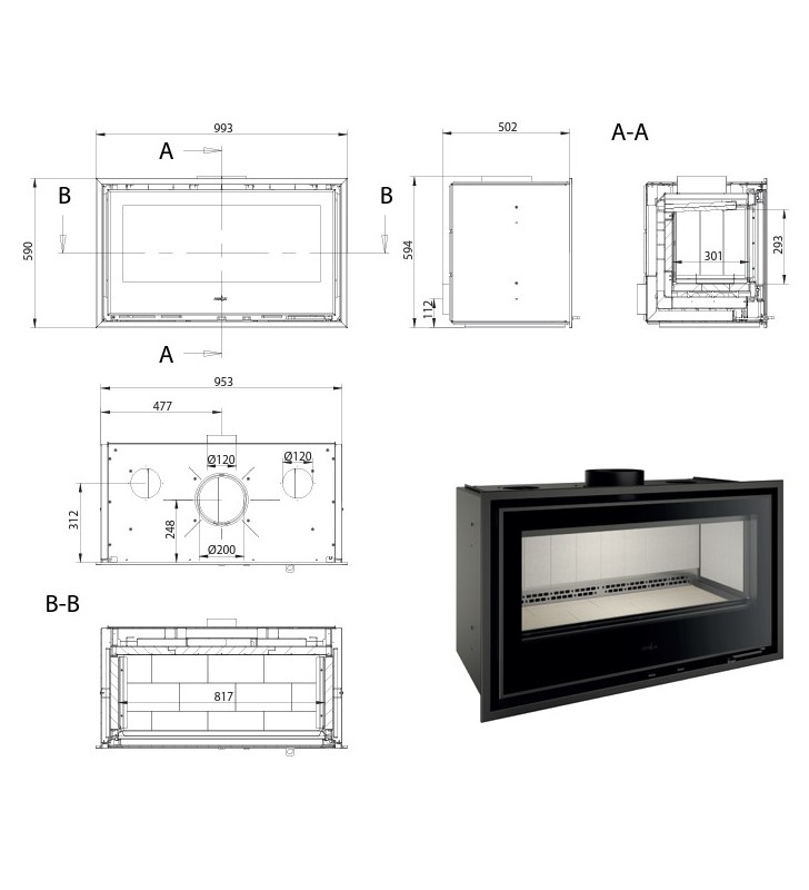 Ferlux Panoramic 90 measurement plan
