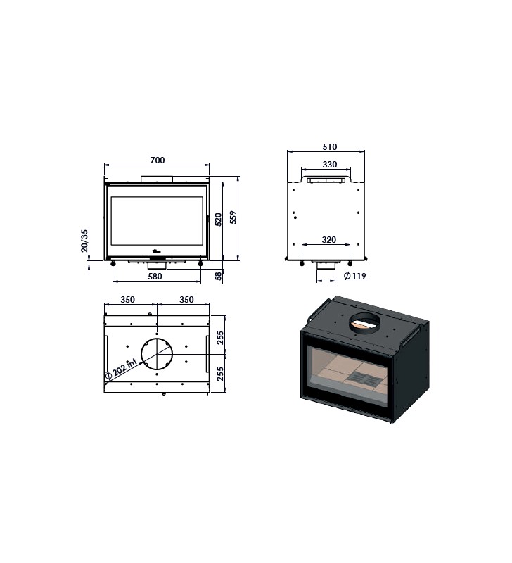 Plan de mesure double face Lacunza Nickel 700