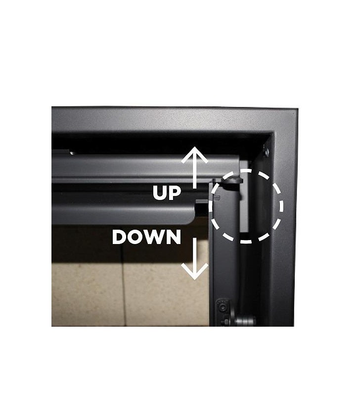 Luftrichtungssteuerung vorne oder oben