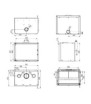 Plano de medidas Hitze  Cubo 700