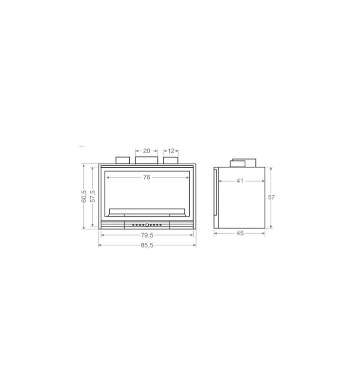 Piano di misura Salgueda 800 GV 3 Vetri